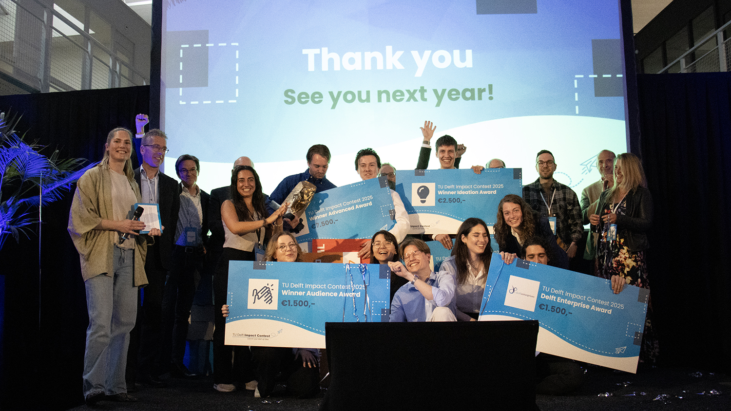 Winners of the TU Delft Impact Contest 2025